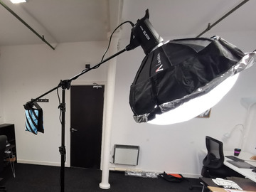 List my kit: Pro Video Lighting Kit: LED, Aputure Lantern, C-stand +