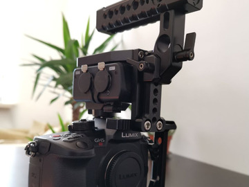 List my kit: Lumix GH5S Filmmaking Kit: Cage, Camera, XLR1, battery grip