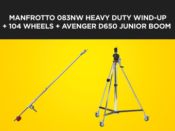 List my kit: Manfrotto 083NW Wind-Up Stand + Avenger D650 Heavy Duty Boom