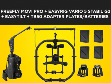 List my kit: Freefly Movi Pro (+TB50 Adapters) + EasyRig Vario 5 Stabil G2 + EasyTilt