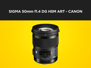 List my kit: Sigma (Canon Fit) 50mm f 1.4 DG HSM ART Lens 50