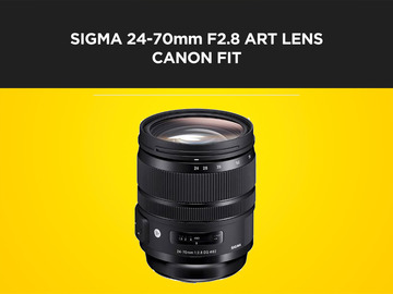List my kit: Sigma (Canon Fit) 24-70mm F2.8 DG OS HSM Art Lens 24-70 2.8
