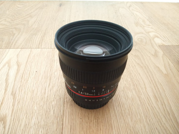 List my kit: Samyang 50mm f1.4 Canon fit