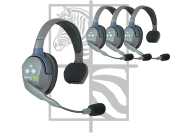 List my kit: Eartec 4-Person Wireless Headset Radio Set