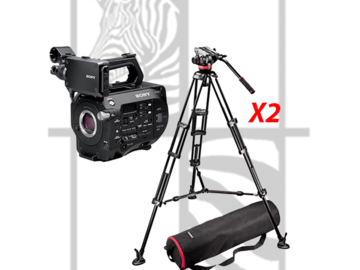 List my kit: 2x Sony FS7 Cameras & Tripod Sets