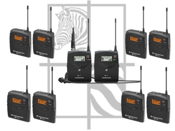 List my kit: 5 x Sets of Sennheiser G3/G4 Wireless Lav Mic Kits