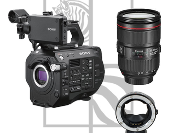 List my kit: Sony FS7 ii + Canon 24-105 F4 + Metabones