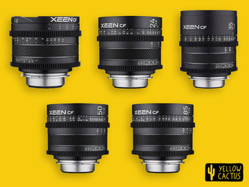 List my kit: Xeen CF Bundle Kit 16, 24, 35, 50, 85mm Cine Prime EF Mount Lens