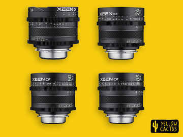 List my kit: Xeen CF Bundle 16mm, 24mm, 50mm, 85mm Cine Prime EF Mount Lens