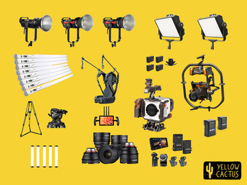 List my kit: Full Shoot package (KOMODO, lighting, grip, focus puller, red, Arri, panavision, lenses)