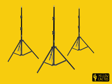 List my kit: 3x stands (for lighting, camera, support, grip)