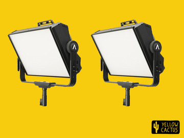 List my kit: 2x Aputure Nova P300c (Like arri skypanel, rgbww, neon panel