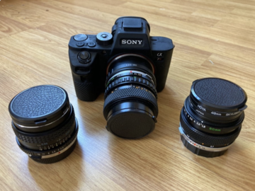 List my kit: Sony A7rii with Vintage OM lenses