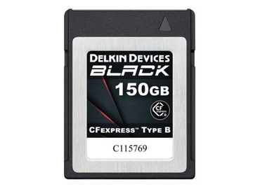 List my kit: Delkin BLACK 150GB (1725MB/s) Cfexpress Type B Memory Card