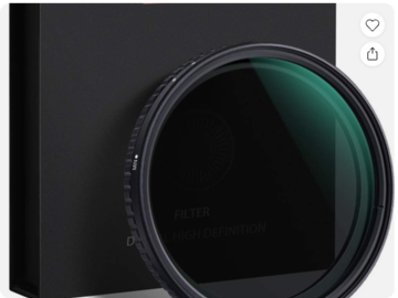 List my kit: Gobe 67mm Ultra Slim Variable Adjustable Fader ND Filter