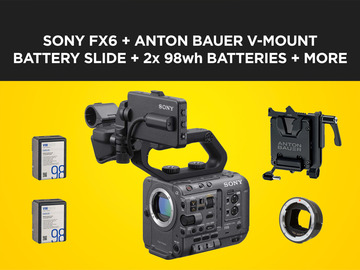 List my kit: Sony FX6 + V-Mount Package + Sigma MC-11