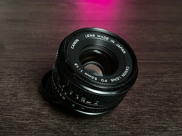 List my kit: Canon FD 50mm 1.8 Lens