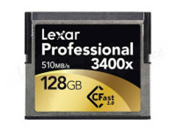 List my kit: Lexar Professional CFast 2.0 Card 128 GB 510 MB/s