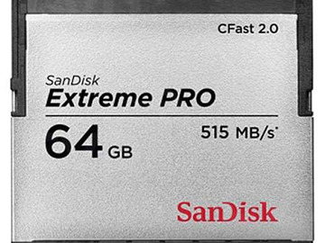 List my kit: SanDisk 64GB 515MB/S - CFast 2.0