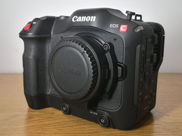 List my kit: Canon EOS C70 with EF-RF speed booster