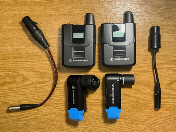 List my kit: Dual Sennheiser AVX wireless transmitter + receiver kit