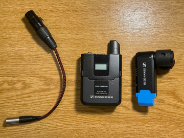List my kit: Sennheiser AVX wireless audio transmitter + receiver kit