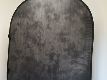 List my kit: Pop-up photo backdrop grey wash 1.5 x 2m video background