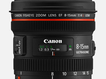 List my kit: Canon 8-15mm f4 L Fish Eye Lens EF Mount