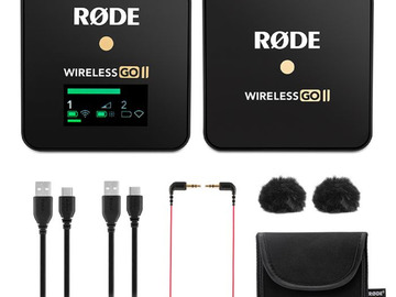 List my kit: Rode Wireless GO II x 2 Wireless Clip-On Microphones