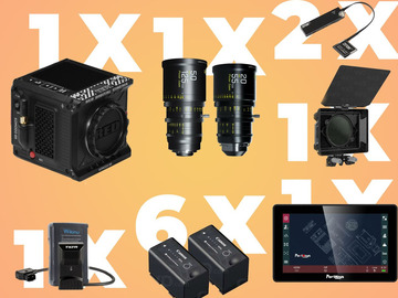 List my kit: Red Komodo, Dzofilm 18-50 & 55-125 2.8t, 2x1TB SSD