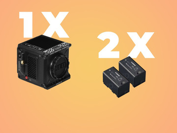 List my kit: Red Komodo 6k With 2 Battery