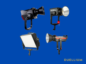 List my kit: 1x Aputure 1200D + 1x Aputure 300D + 1x Aputure P300C & 600X