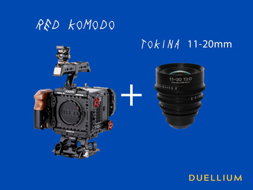 List my kit: Red Komodo + Tokina 11-20mm Wide Cinema Zoom S35