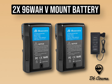 List my kit: 2x V mount battery 95wh + Charger
