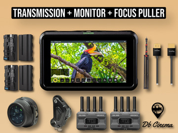 List my kit: Image Transmitter terradek, follow focus puller, Monitor 4k Kit 