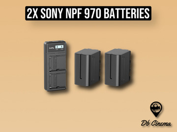 List my kit: 2x Sony np 970 batteries 