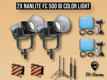 List my kit: 2x Nanlite 500 bi Color ( Like aputure 600x )