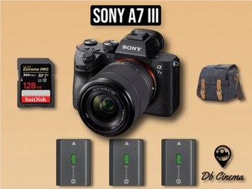 List my kit: Sony a7 iii + Lens 28-70mm mirrorless Camera kit 