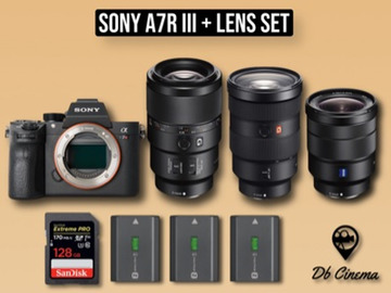 List my kit: Sony a7r iii + Sony Lens set Ultimate mirrorless Camera 