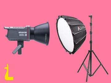 List my kit: Aputure 200xs, Lightstand and Lightdome