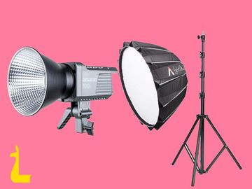 List my kit: Aputure Amaran 100d - With Light Stand and Aputure Lightdome